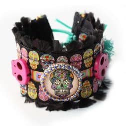 Yebisah Pink Skulls