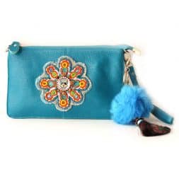 Yebisah Turquoise Clutch